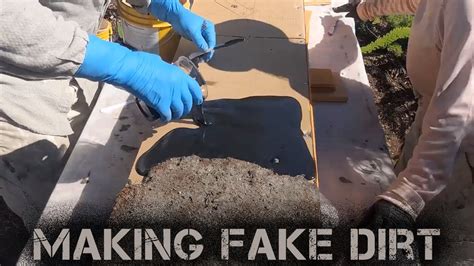 how to make fake dirt on clothes